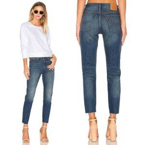 LEVI'S White Oak Core Denim Wedgie Skinny Jean Size 26 Classic Tint